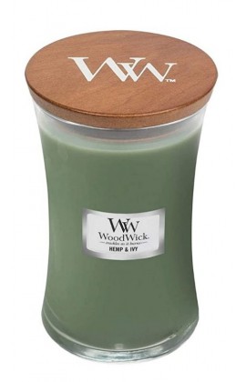 Woodwick Hemp ivy nagy illatgyertya